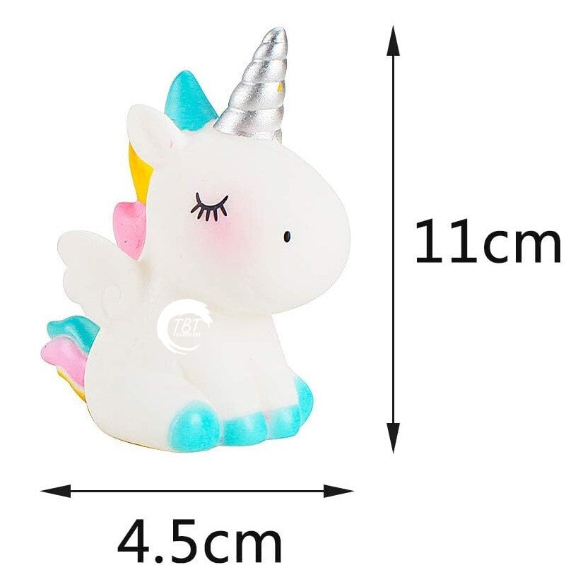 Cute Unicorn Cake Decoration Toy - 1 Piece