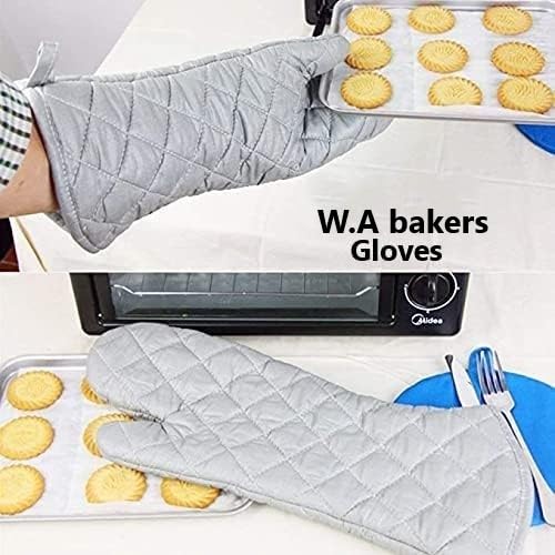 Imported Silver Microwave Oven Glove Set