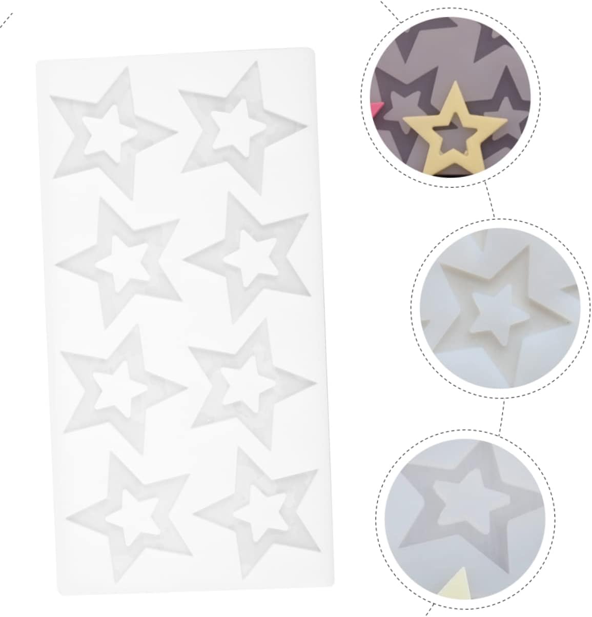 Star Shape Silicone Chocolate Garnishing Sheet Mold