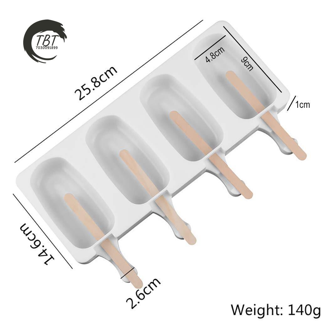 4 Cavity Big Size Silicone Cakesicle Mold