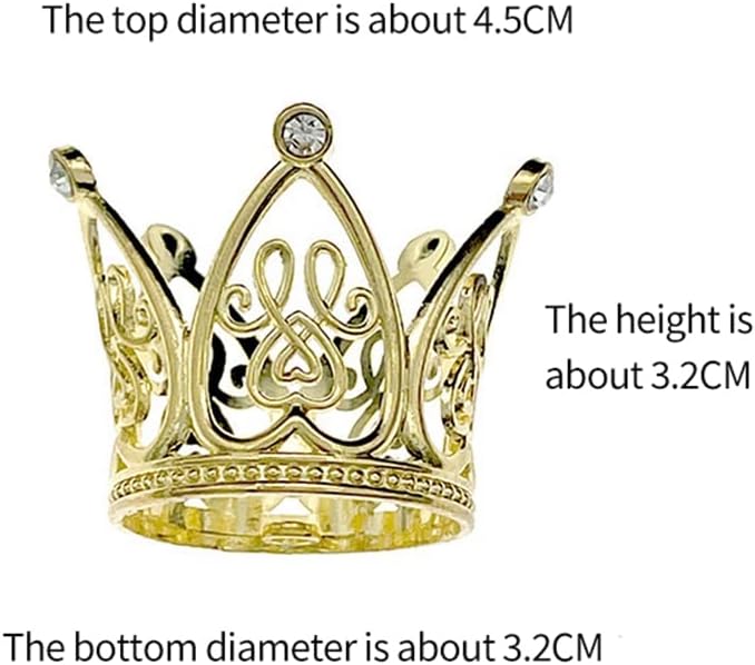 Silver Mini Cake Crown #2