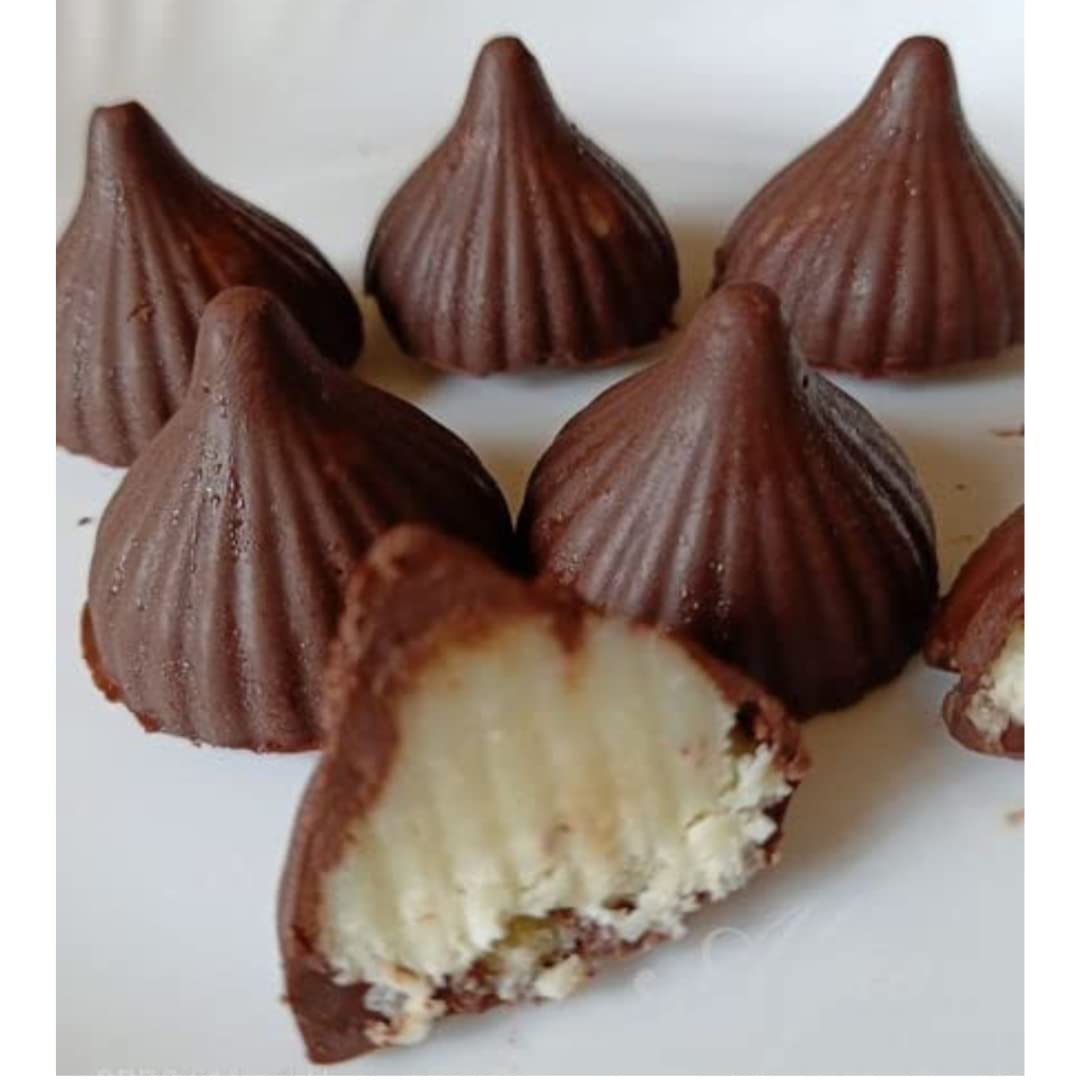 6 Cavity Silicone Modak Shape Chocolate Mold