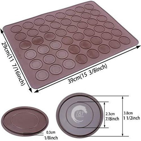 48 Cavity Macaron Silicone Mat