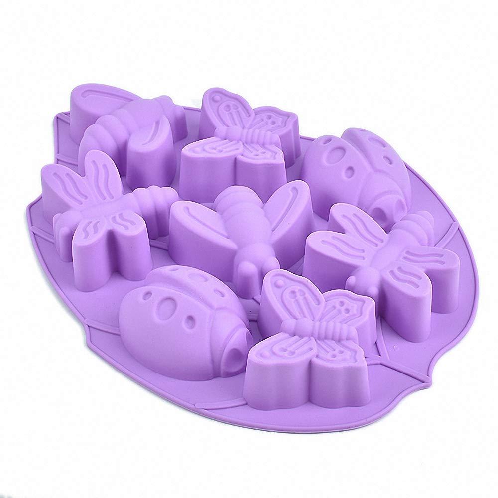 Insect Butterfly Dragonfly Bee Ladybug Silicone Cake Mold