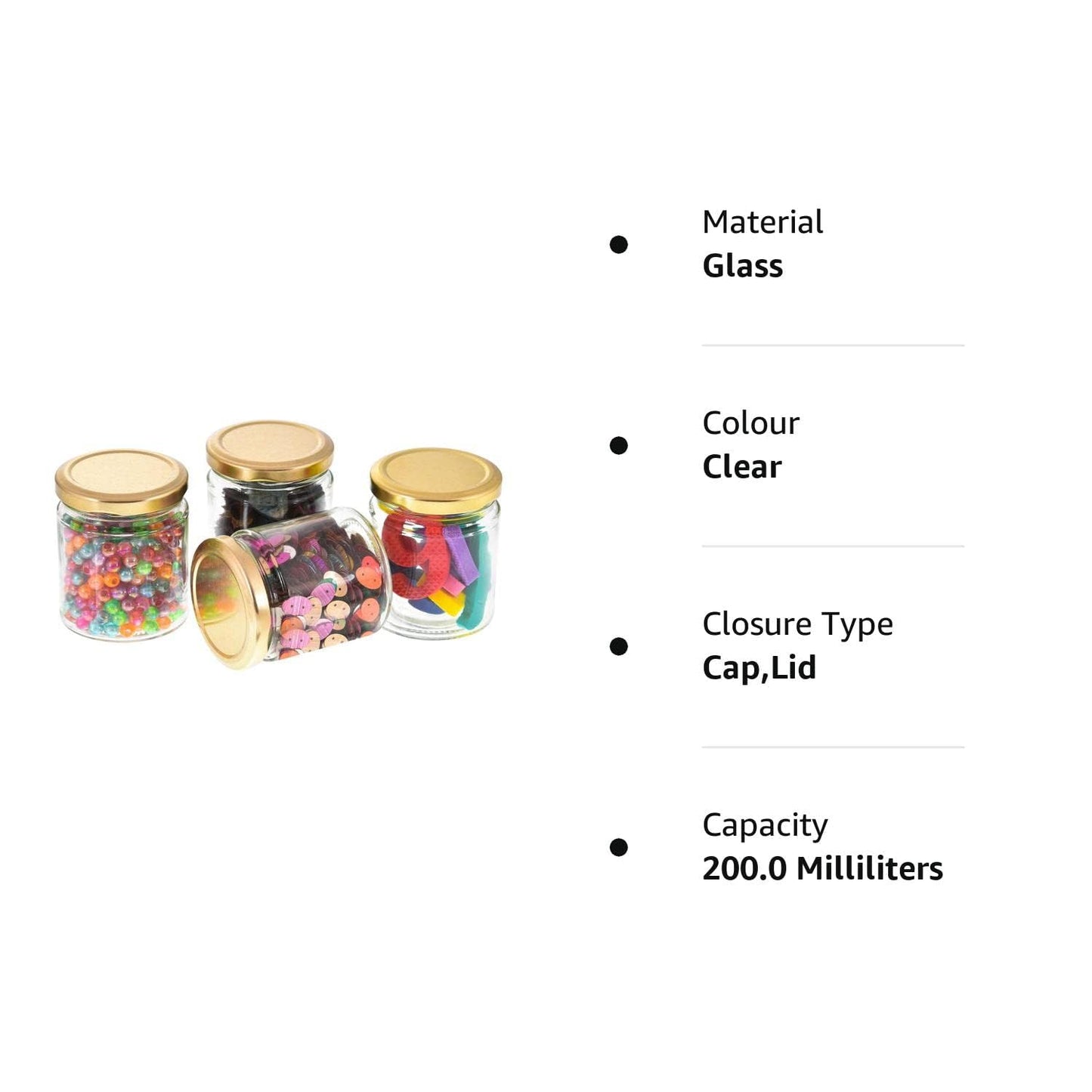 Round Glass Jar 200ML