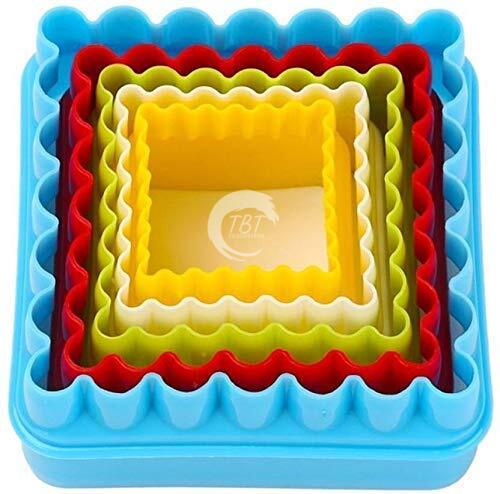 Double Sided Square Shape Plastic Cookie Cutter