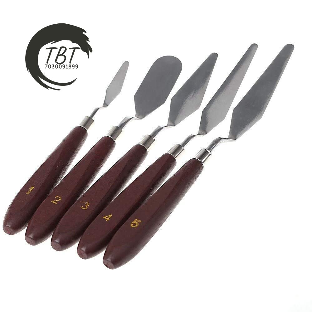 5 Pcs Stainless Steel Artists Palette Knife