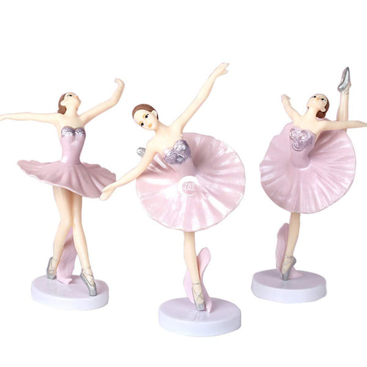 Dancing Ballerina Doll Cake Decoration Set 3 Piece