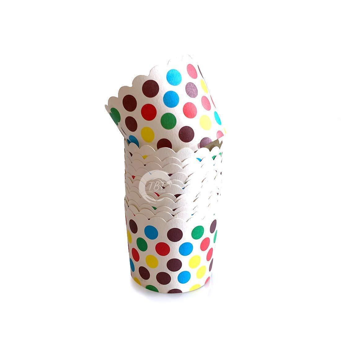50 Piece Polka Dot Muffin Cupcake Paper Cup Liners