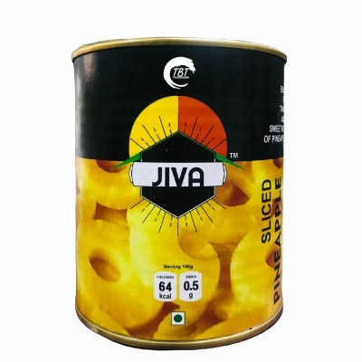 Jiva Sliced Pineapple In Sugar Syrup Tin 850gm