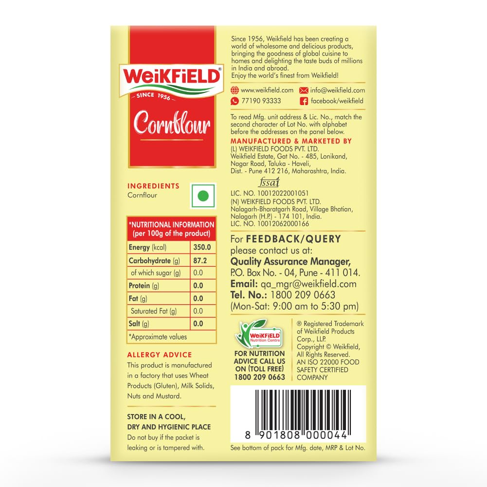 Weikfield Cornflour Powder 500Gm