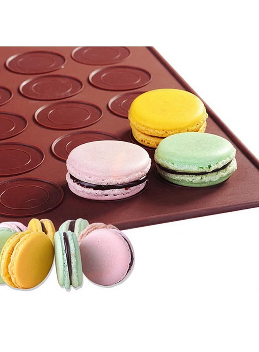 48 Cavity Macaron Silicone Mat