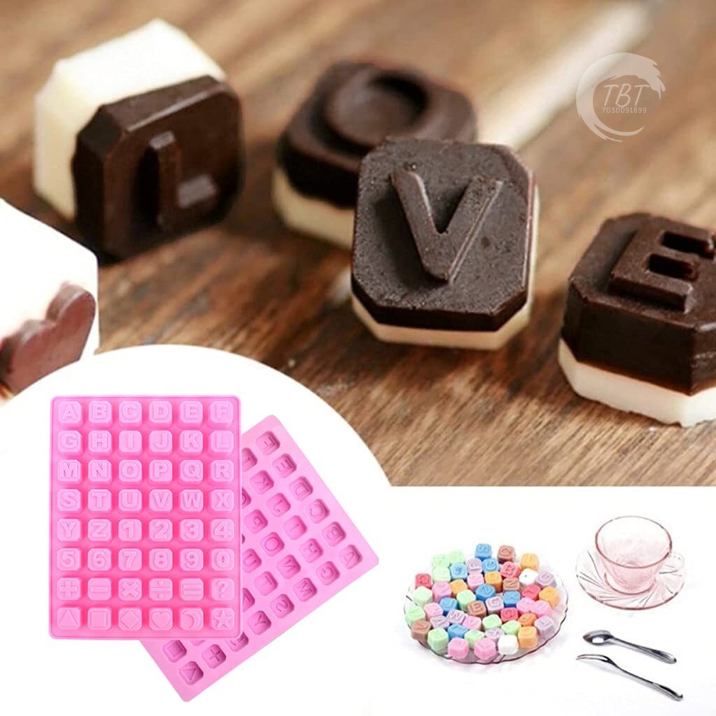 48 Cavities Silicone Letter Chocolate Mold
