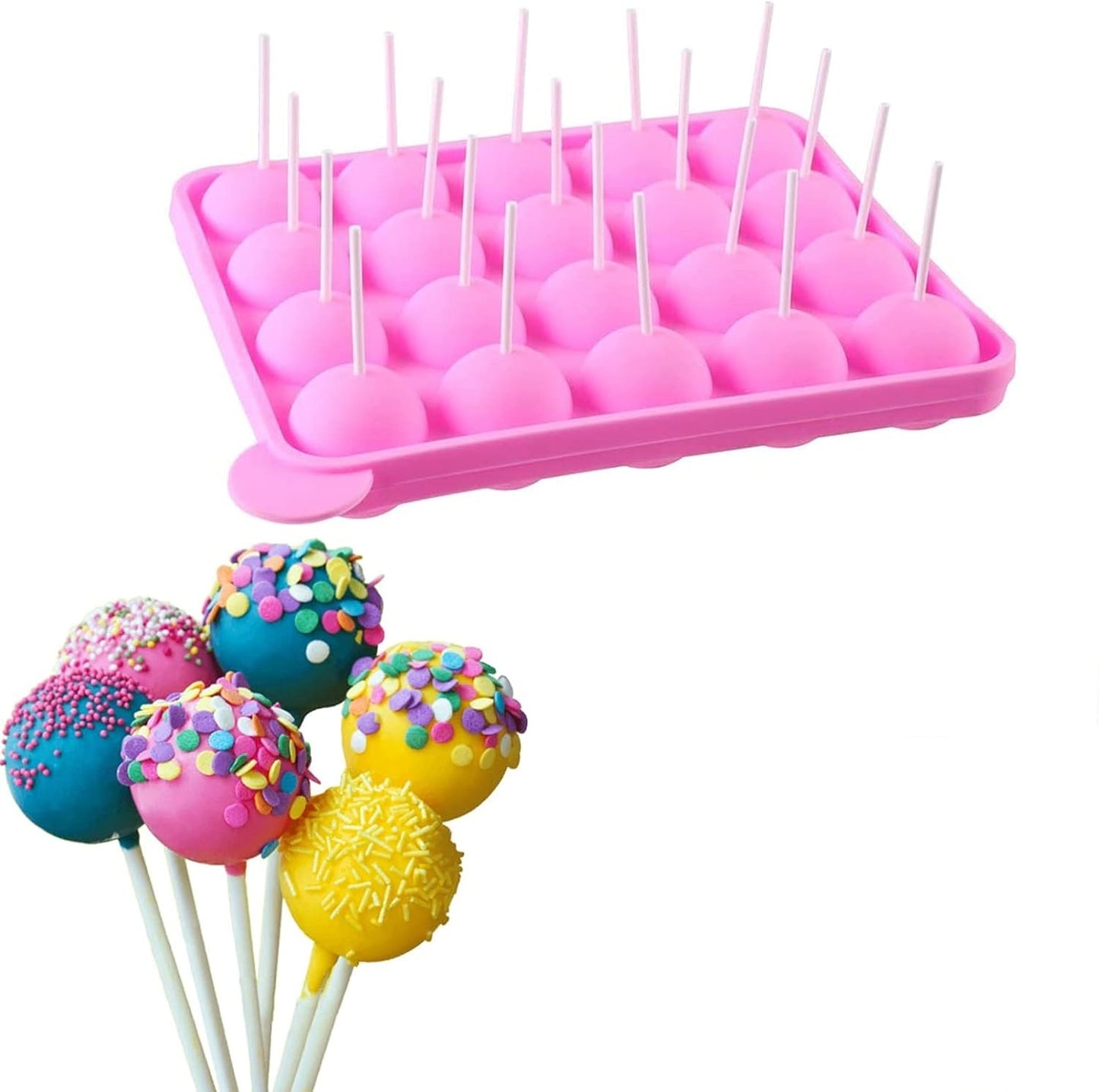 20 Cavity Silicone Full Lollipop Mold