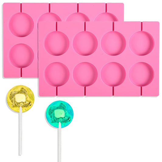 8 Cavity Silicone Lollipop Candy Mold