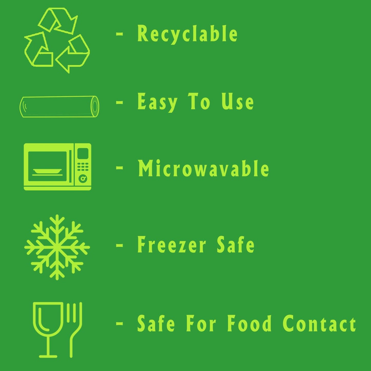 Cling Film Wrap 100 Meters Non-Stick Microwave Safe