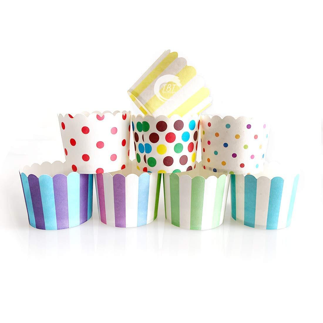 50 Piece Polka Dot Muffin Cupcake Paper Cup Liners