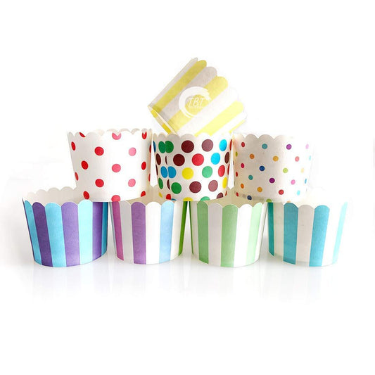 50 Piece Polka Dot Muffin Cupcake Paper Cup Liners