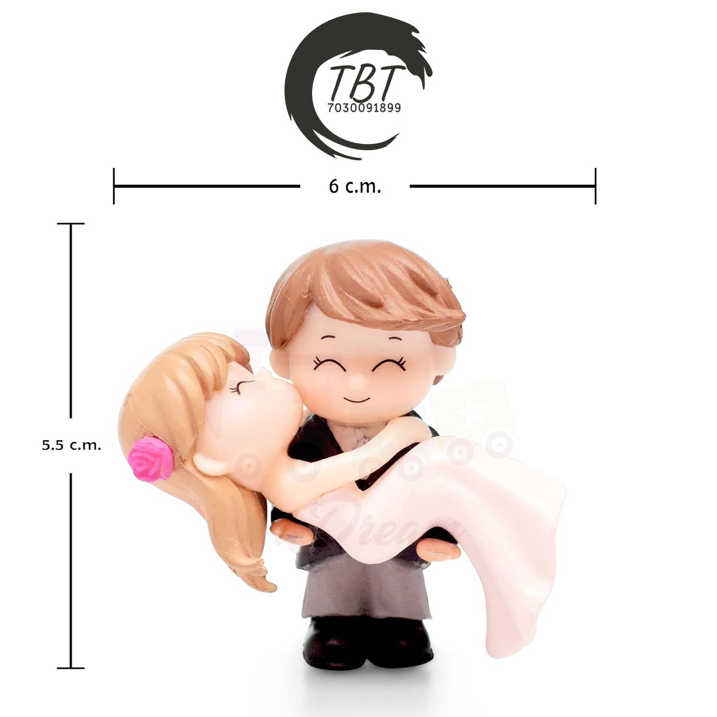 Romantic Couple Cake Miniature Toy