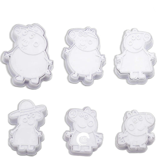 Peppa Pig Family Cookie And Fondant Cutter
