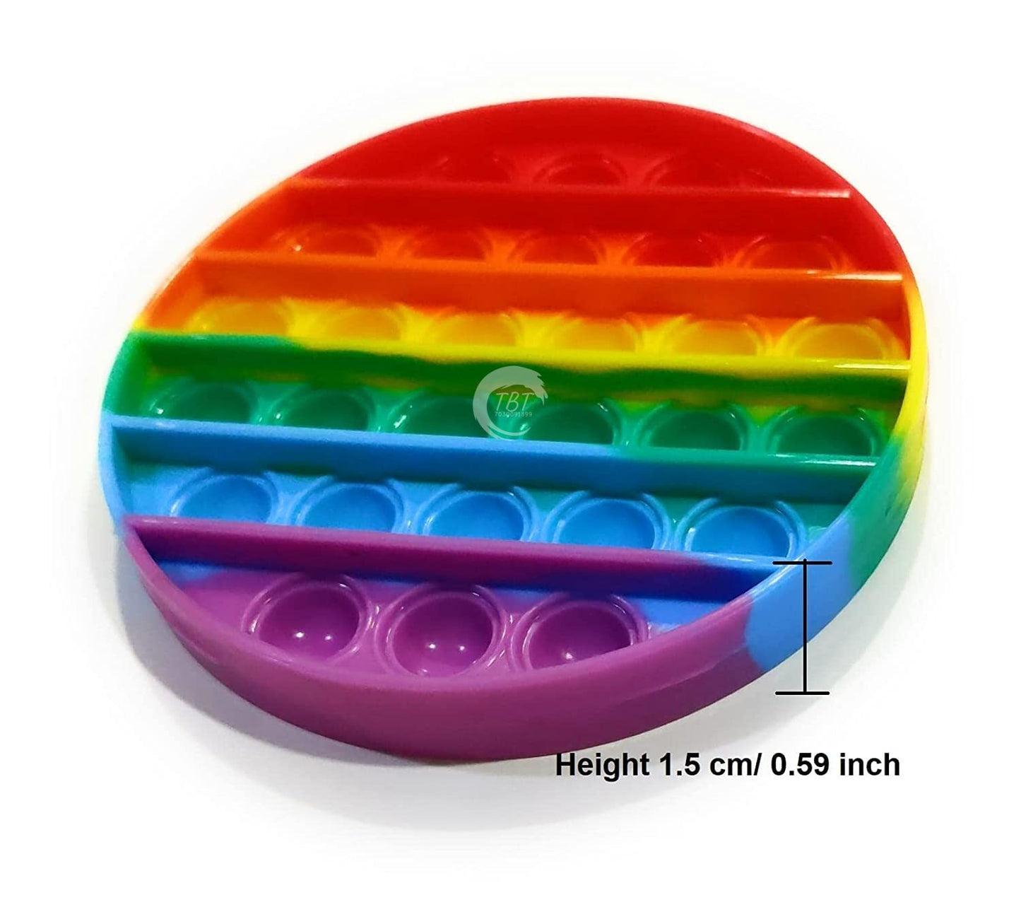 Round Pop It Push pop Bubble Toy/Silicone Chocolate Mold
