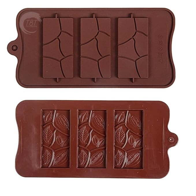 Leaf Design Chocolate Silicone Bar Mold
