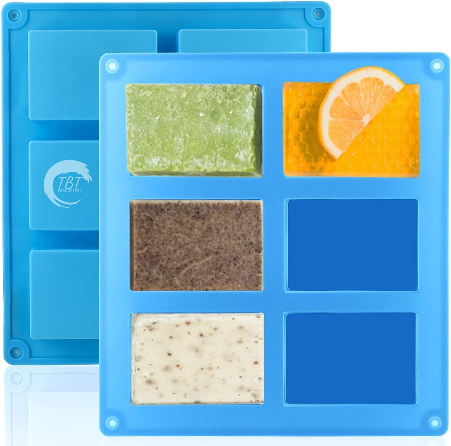 6 Cavities DIY Silicone Handmade Soap Mold