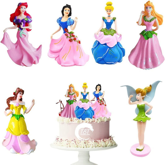 Disney Princess Cake Topper Toy { Set Of 6 Piece }