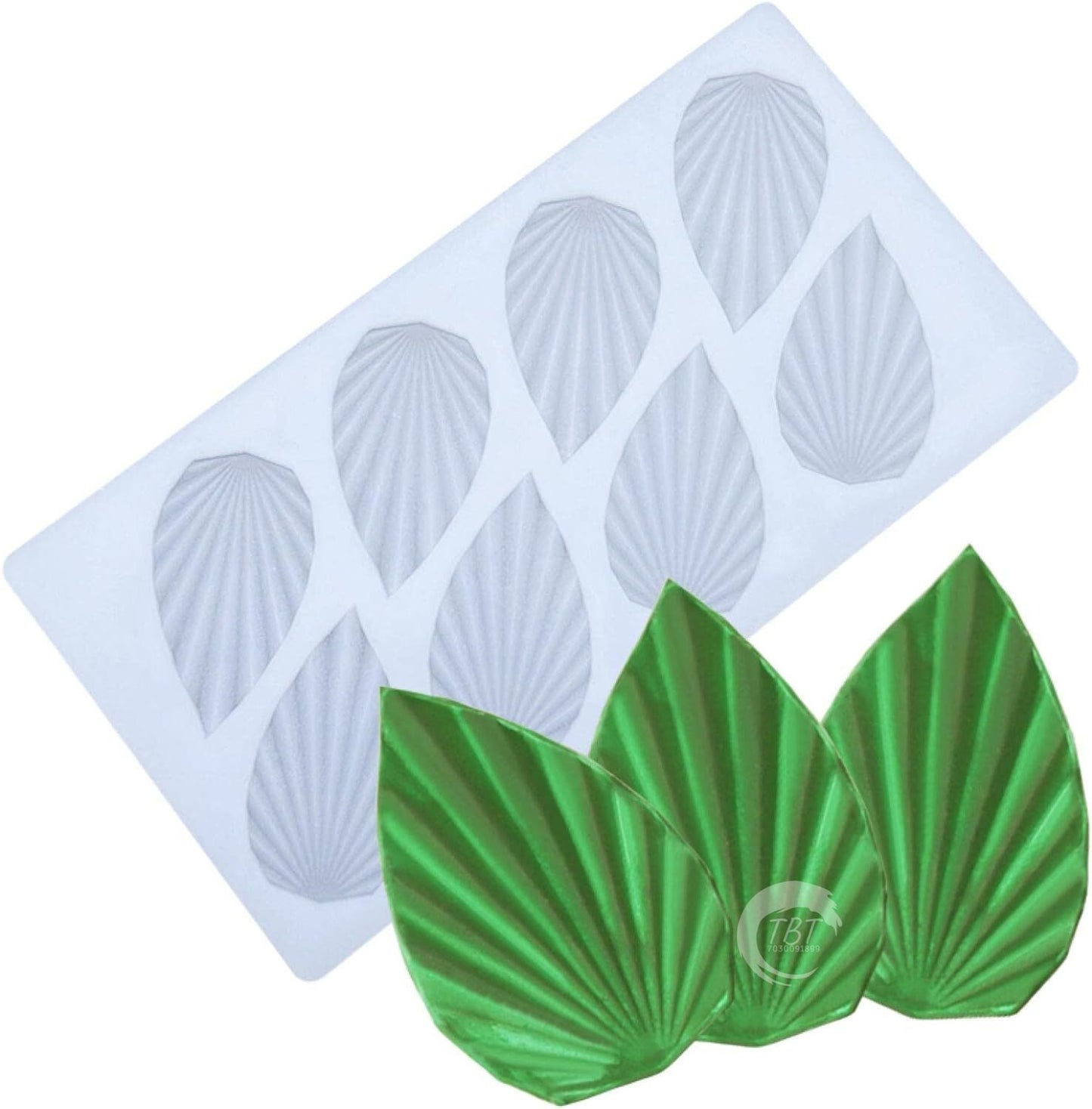 Leaf Shape Silicone Chocolate Garnishing Sheet Mold