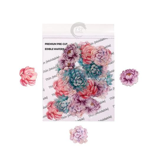 Edible Pre-Cut Flowers Wafer Paper #2