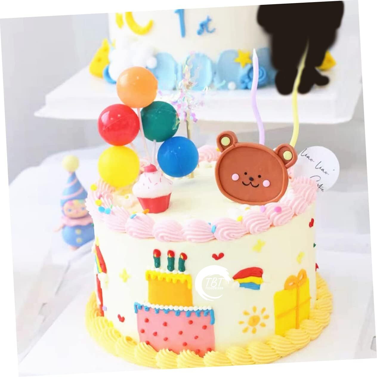 Mini Plastic Balloon Cake Topper