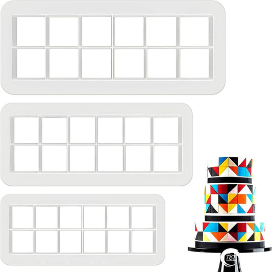 3 Pieces Square Geometric Multi Cutter