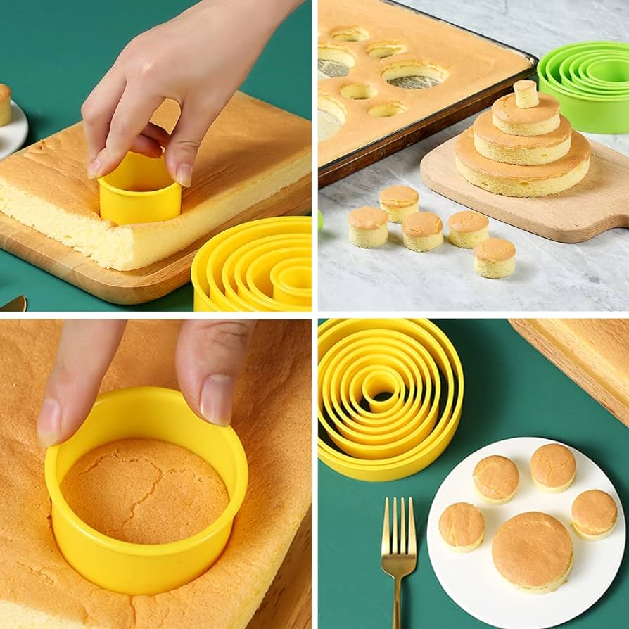 8Pcs Round Cookie Biscuit Cutter