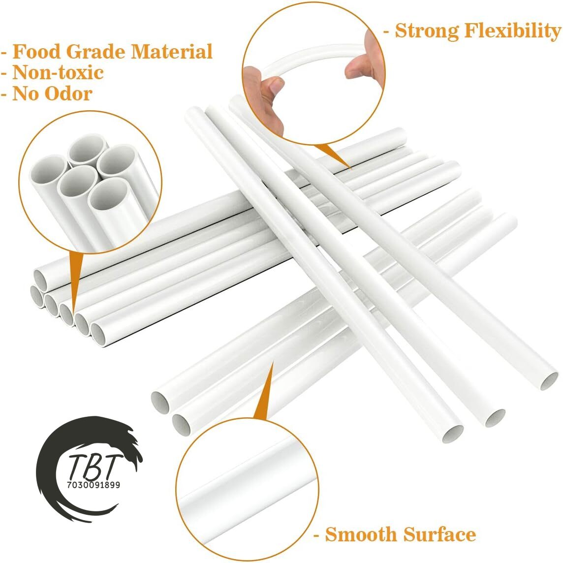 8 Pcs Plastic Tiered Cake Dowels 10MM