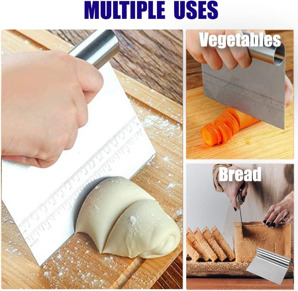 Stainless Steel Pizza Dough Scraper