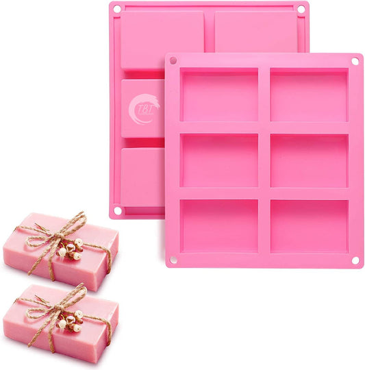 6 Cavities DIY Silicone Handmade Soap Mold