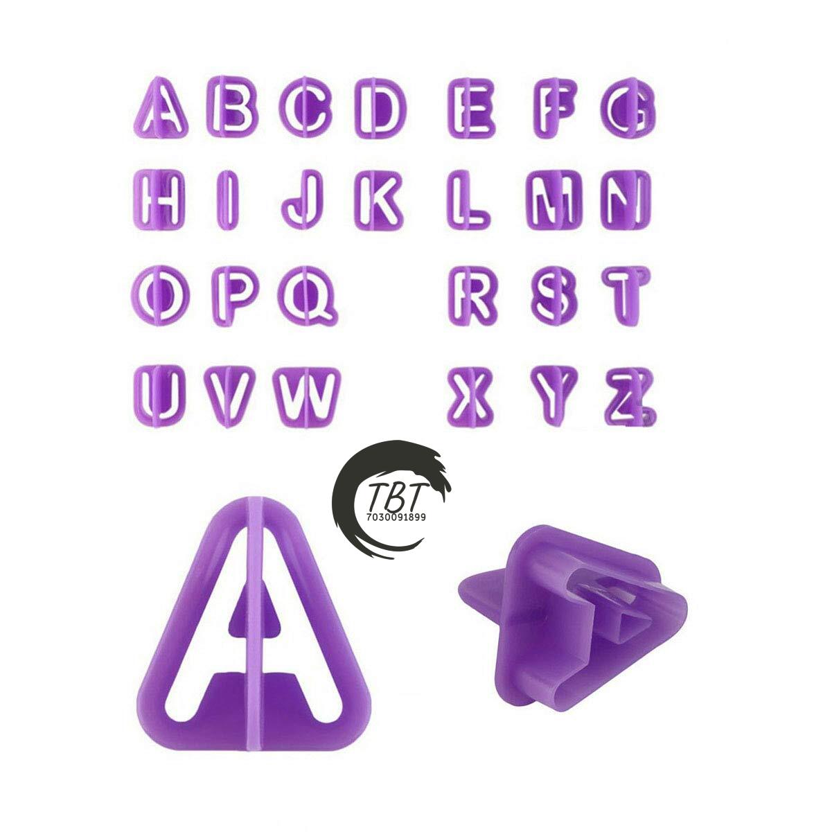 Small Alphabet Number Cookie And Fondant Cutter