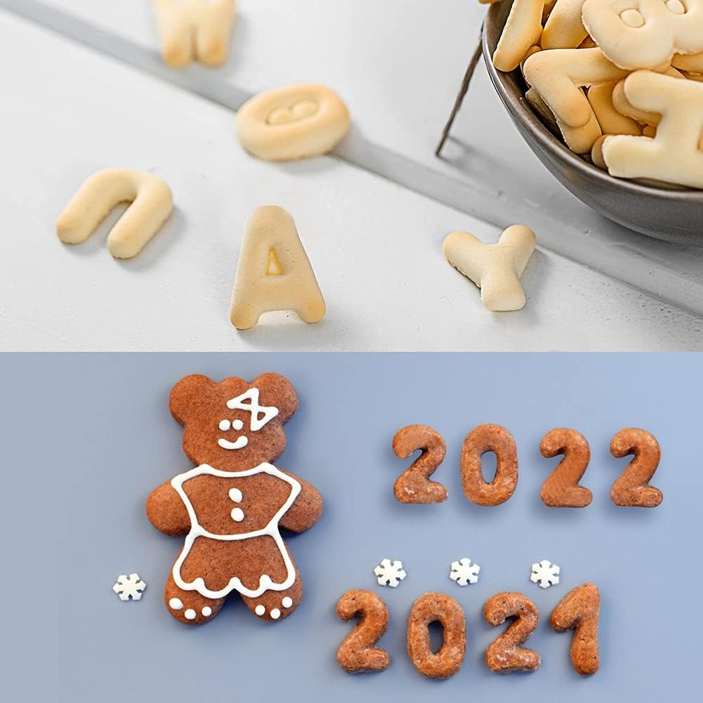Small Alphabet Number Cookie And Fondant Cutter