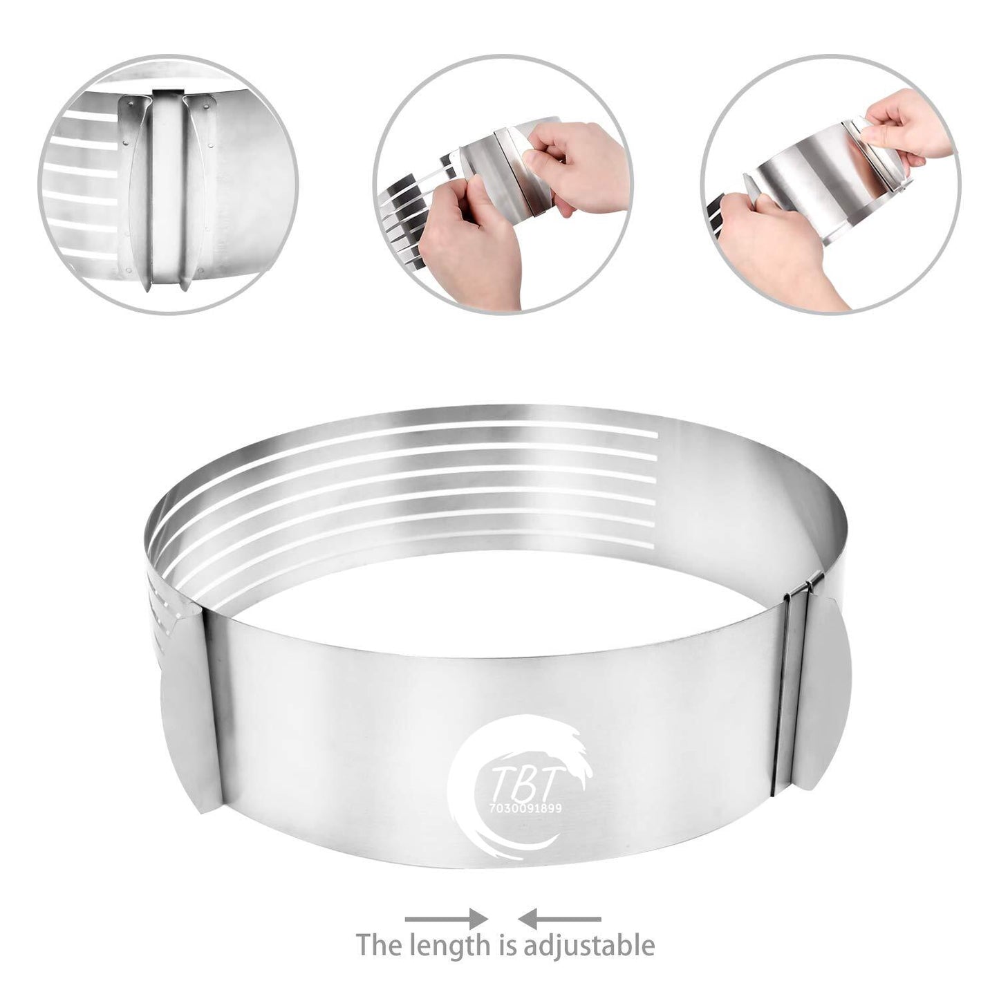 Adjustable Layered Cake Slicing Ring
