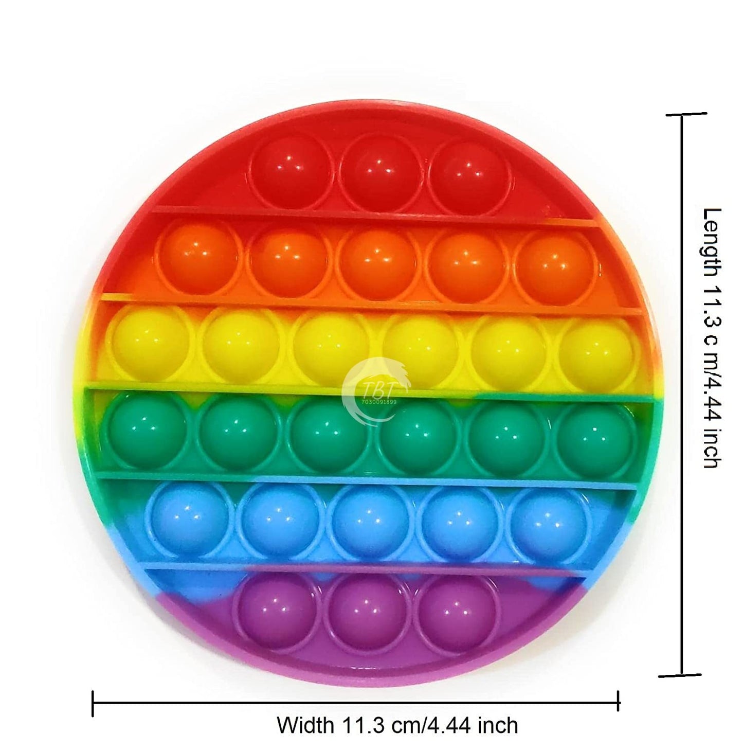 Round Pop It Push pop Bubble Toy/Silicone Chocolate Mold