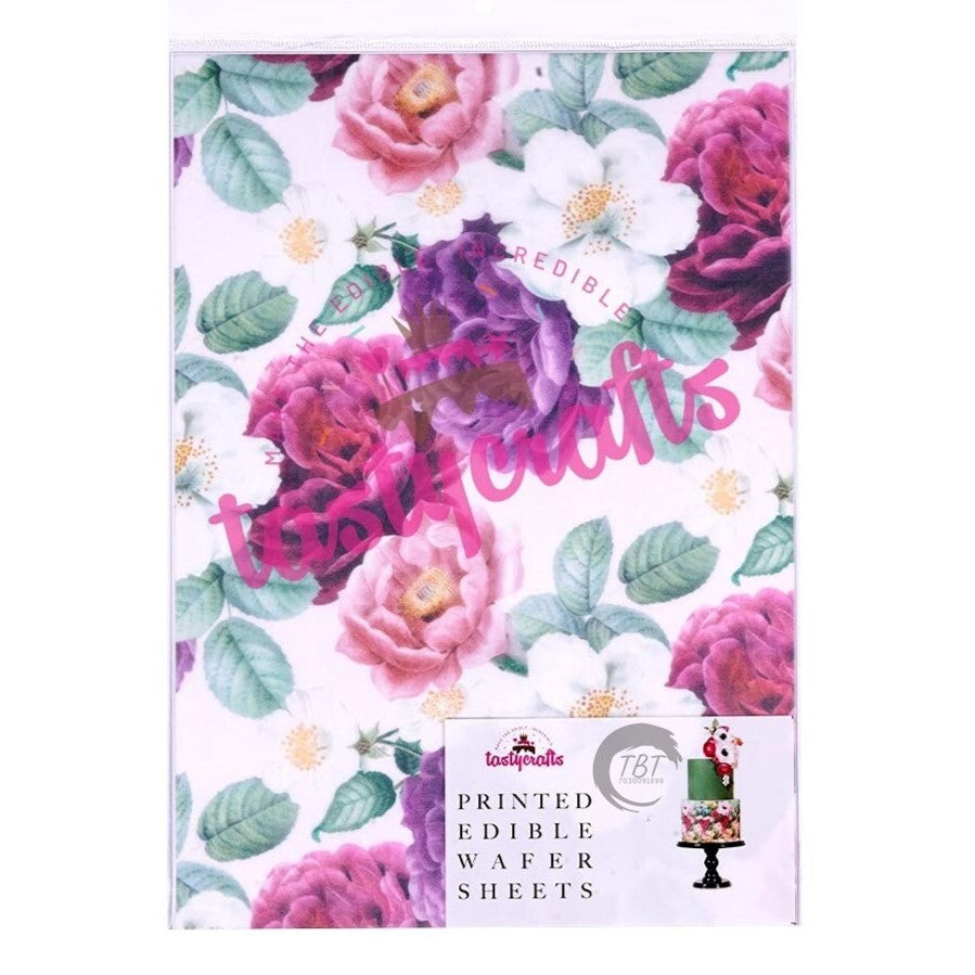 Printed Edible Wafer Paper Sheet #8