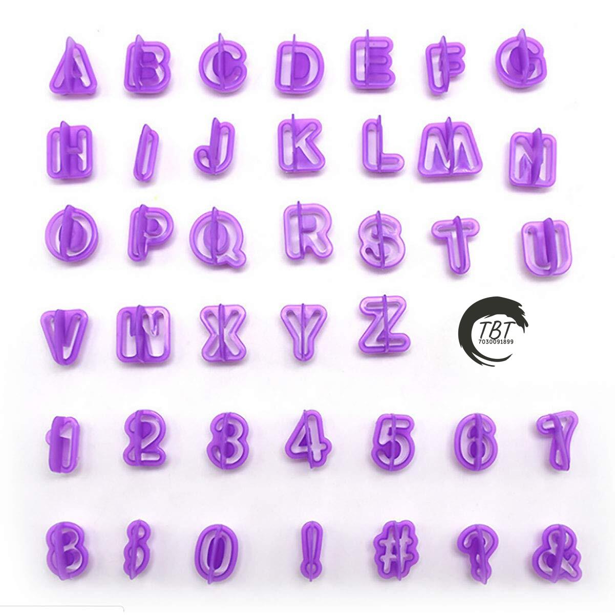 Small Alphabet Number Cookie And Fondant Cutter