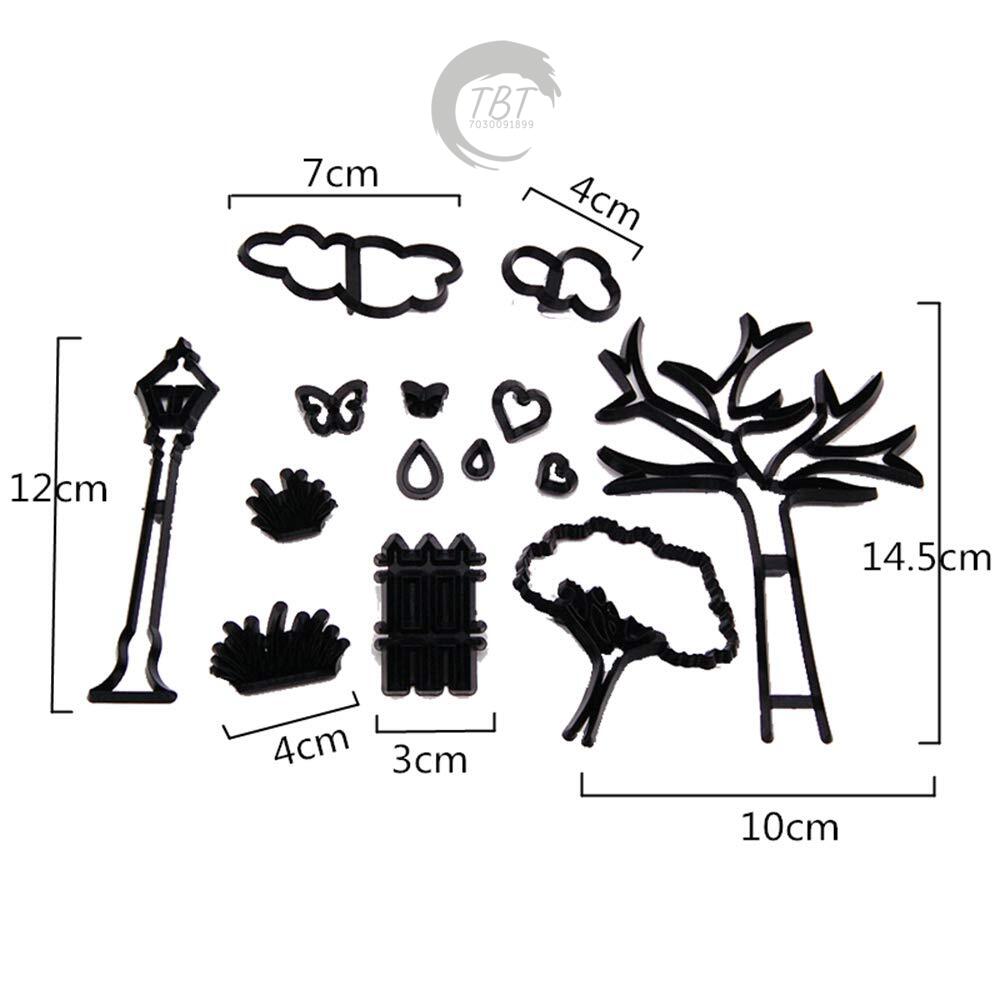 Nature Park Silhouette Fondant And Cookie Cutter Set