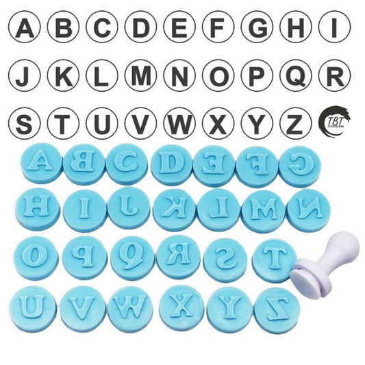 26 Pcs Capital Alphabet Stamp Mold