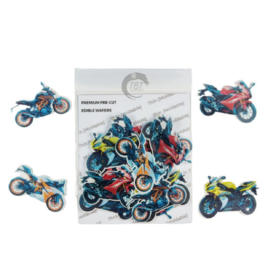 Bikes Edible Pre-Cut Wafer Paper