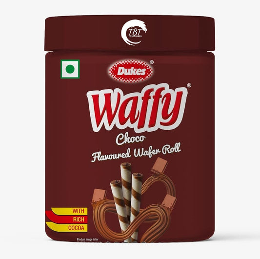 Waffy Chocolate flavoured Wafer roll Jar 250gm