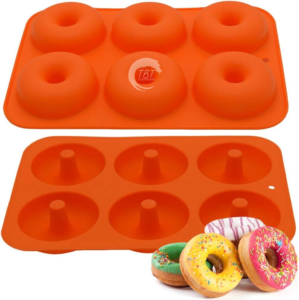6 Cavity Silicone Donut Baking Mold