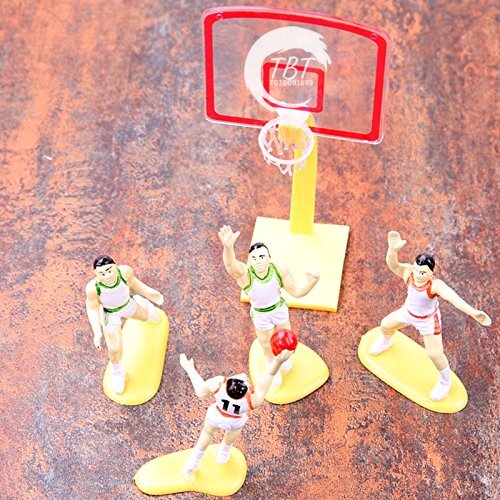 Basketball Team Sport Game Cake Decoration Toy Set