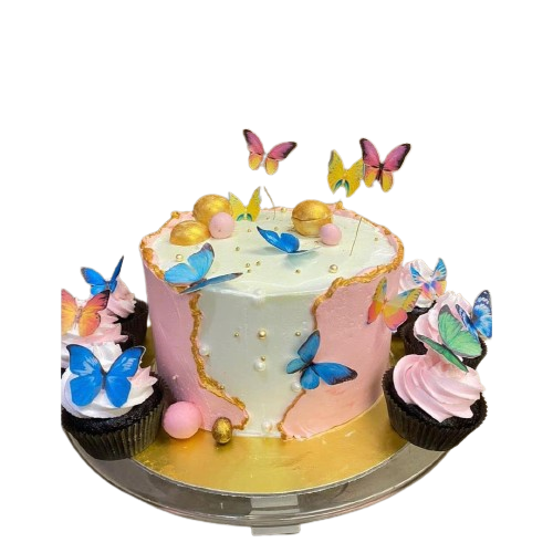 Mixed Color Butterfly Edible Pre-Cut Wafer Paper