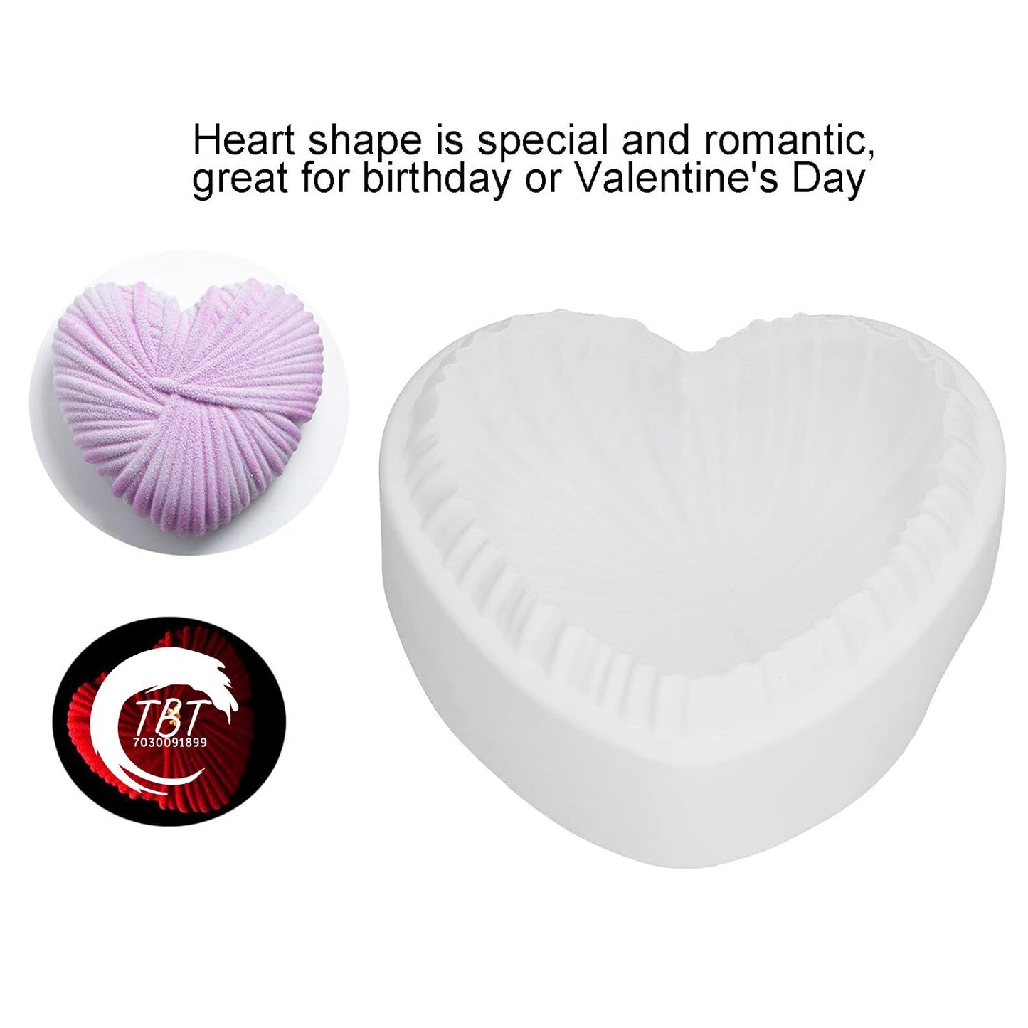 Valentine's Silicone Heart Cake Mold